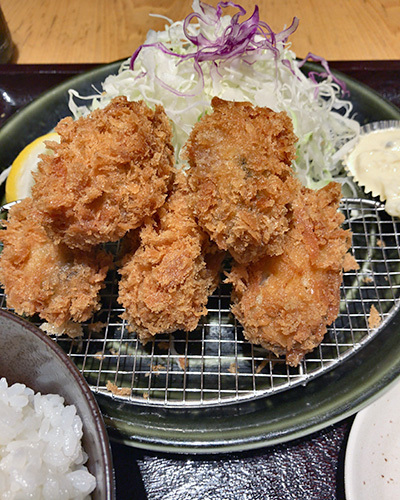 和幸のカキフライ御飯