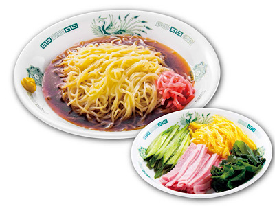 「黒酢しょうゆ冷し麺」日高屋